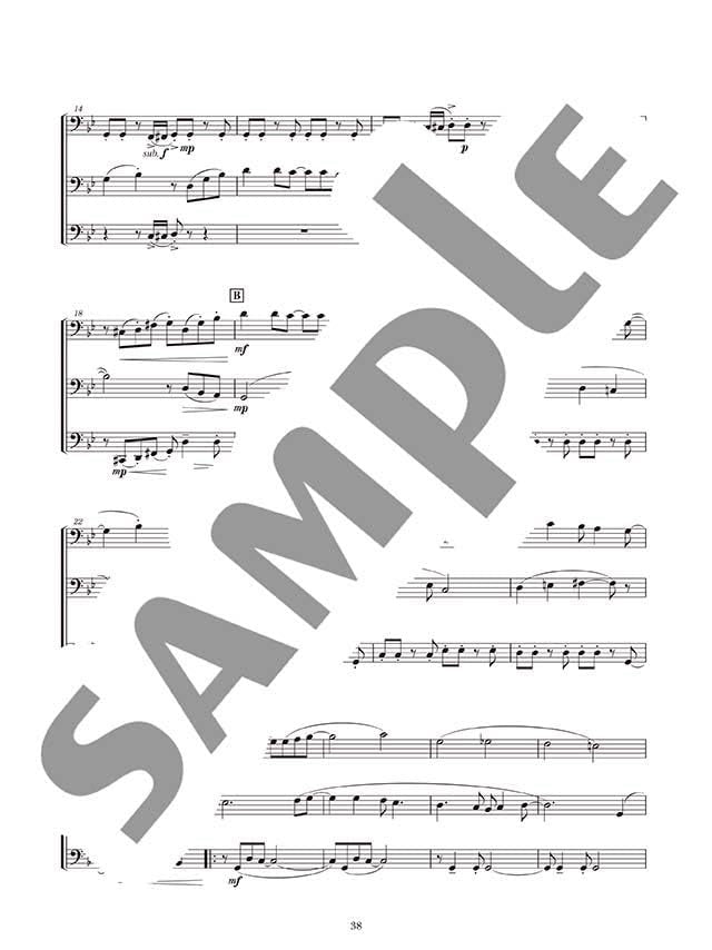 Ensemble de Anime: Trombone Ensemblede(Pre-Intermediate) Sheet Music Book