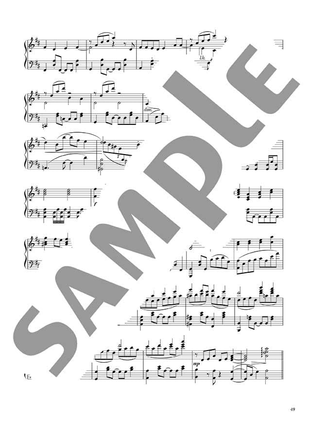 Animenz: Popular Anime Songs 1 for Piano Solo(Advanced) Sheet Music Book