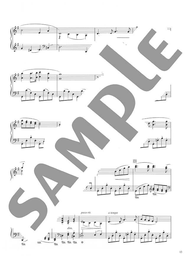 Impressive piano solo: Traditional Japanese songs(Advanced) Sheet Music Book