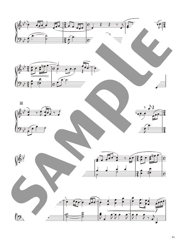 Studio Ghibli 2: Beautiful Piano Solo(Intermediate) Sheet Music Book