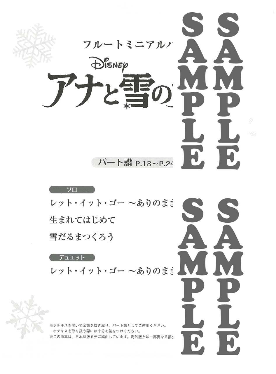 Frozen für Fortgeschrittene Flöte Solo Duo (Mittelstufe) Notenbuch