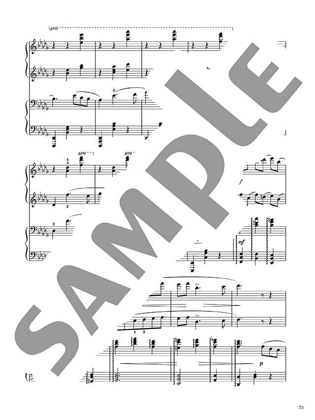 Tschaikowsky-Werke arrangiert für 2 fortgeschrittene Pianisten Klavierduett Notenbuch