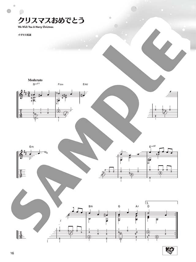 Christmas Song Selection for Guitar Solo(Upper-Intermediate) w/CD(Demo Performance) Sheet Music Book