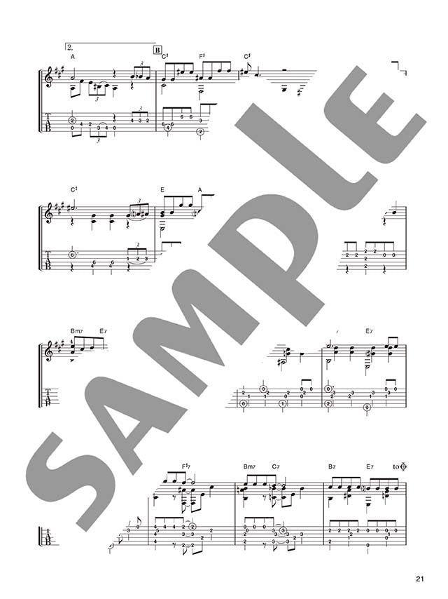 Christmas Song Selection for Guitar Solo(Upper-Intermediate) w/CD(Demo Performance) Sheet Music Book