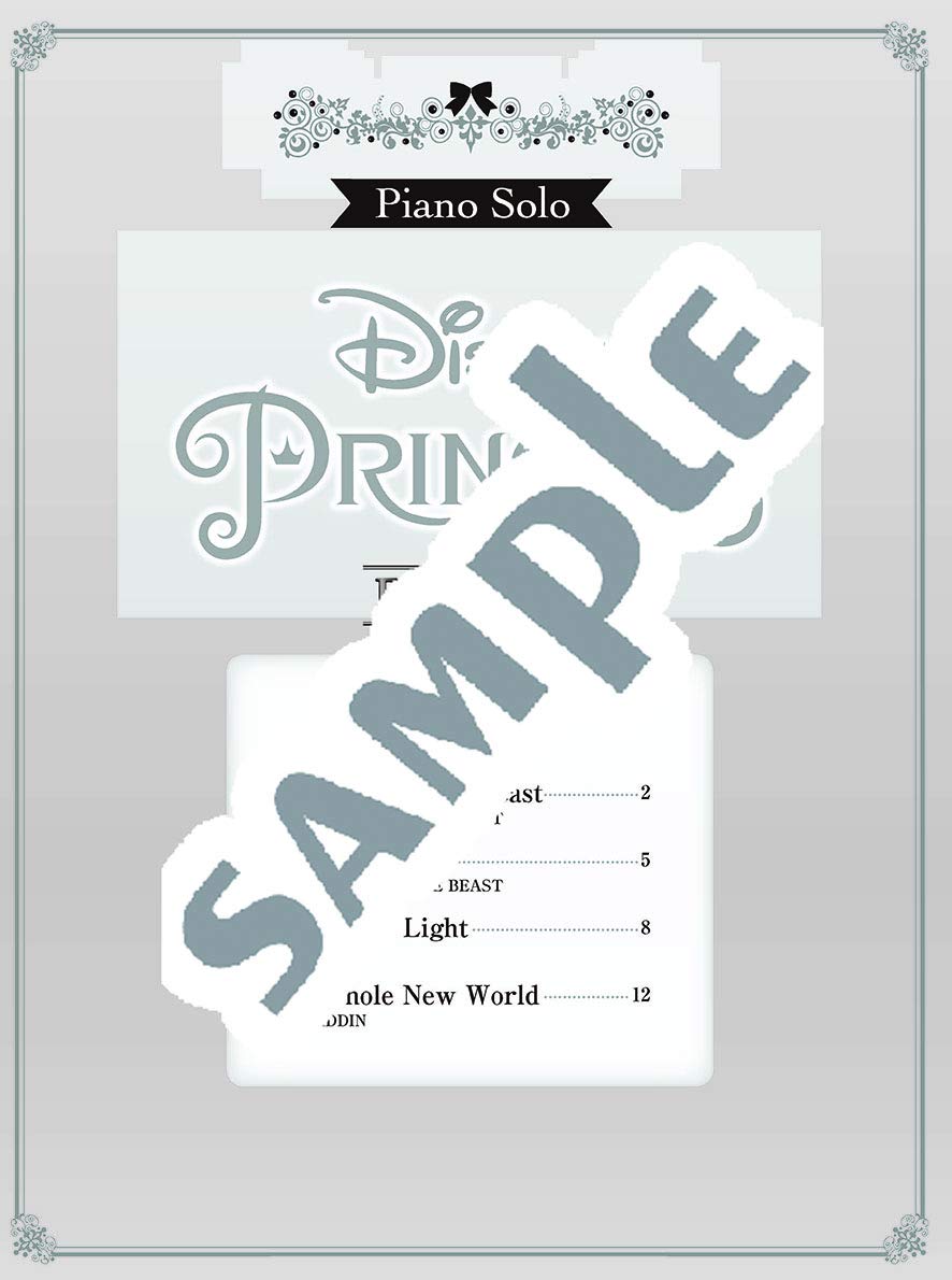 Disney Princess Vol. 2 Piano Solo(Easy) Sheet Music Book/English Version