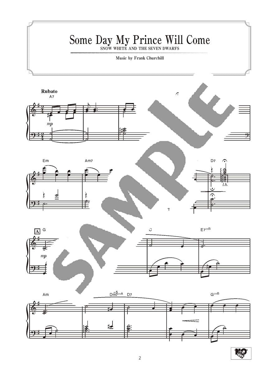 Disney Princess Vol. 3 Klavier Solo (Mittel)/Englische Version
