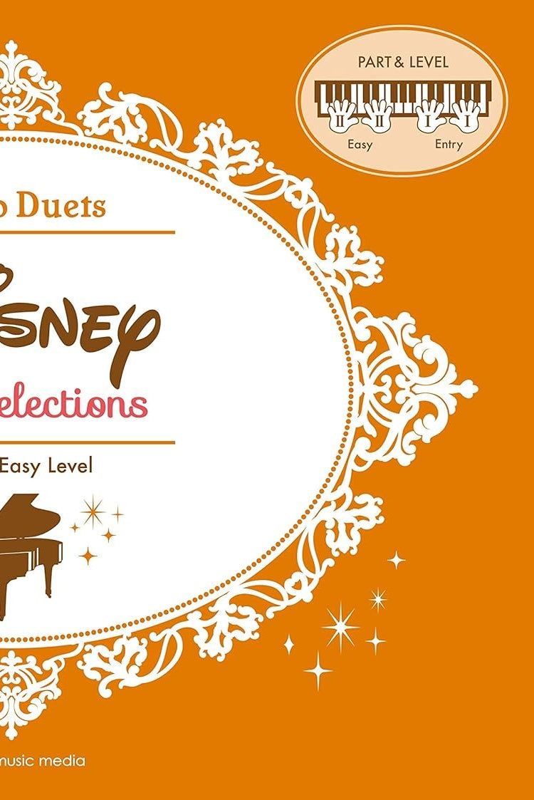 Disney Song Selections für Klavierduett (Einstieg) Notenbuch und einfaches Niveau/englische Version
