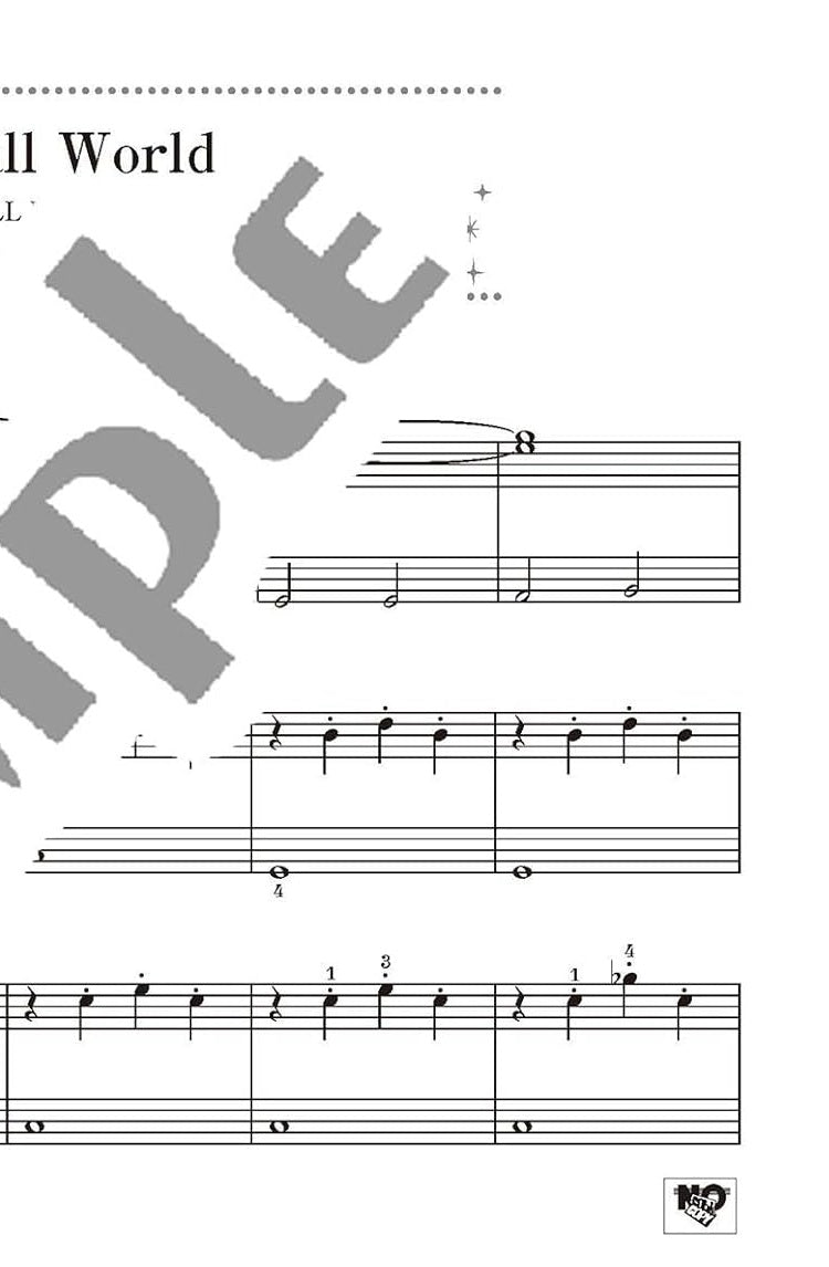 Disney Song Selections für Klavierduett (Einstieg) Notenbuch und einfaches Niveau/englische Version