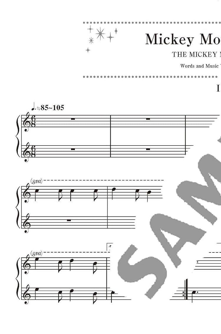 Disney Song Selections für Klavierduett (Einstieg) Notenbuch und einfaches Niveau/englische Version