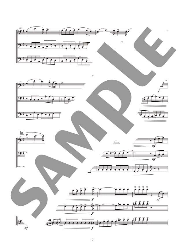 Ensemble de Anime: Trombone Ensemblede (Pre-Intermediate) Notenbuch