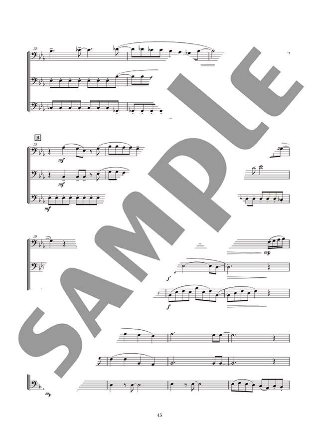 Ensemble de Anime: Trombone Ensemblede (Pre-Intermediate) Notenbuch