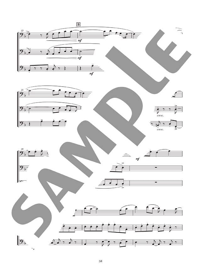 Ensemble de Anime für Euphonium und Tuba (Mittelstufe) Notenbuch