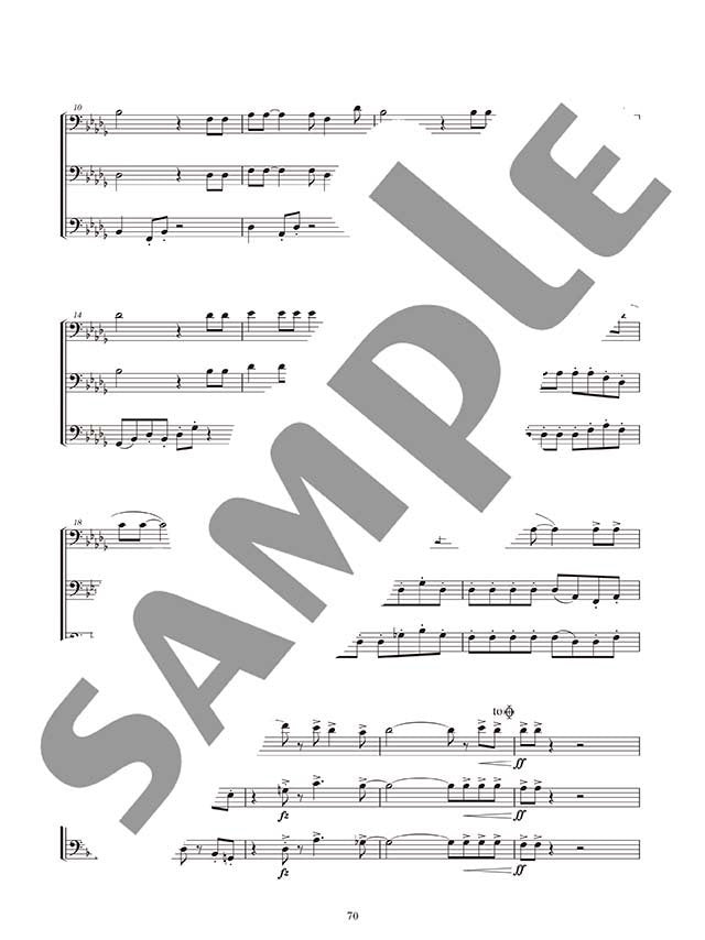 Ensemble de Anime für Euphonium und Tuba (Mittelstufe) Notenbuch