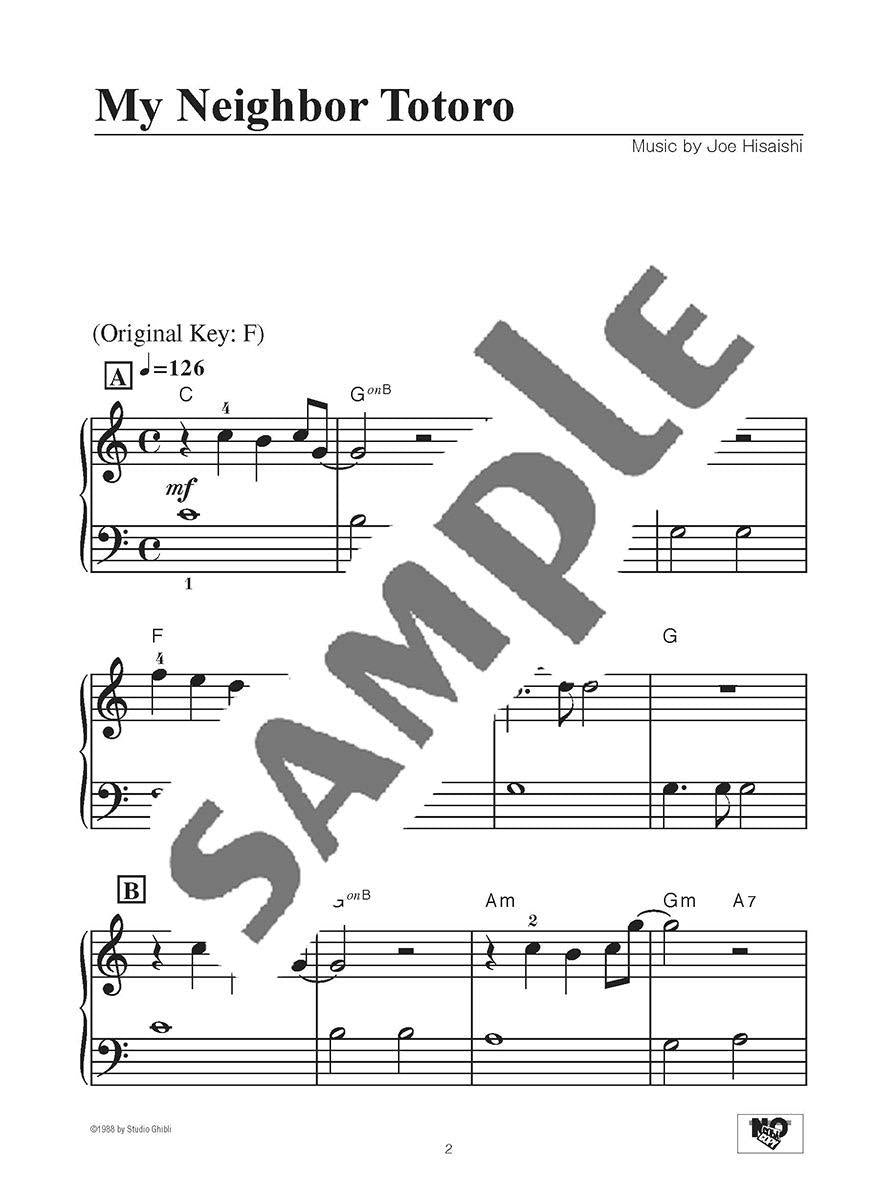 My Neighbor Totoro(Studio Ghibli) Piano Solo(Beginner) Sheet Music Book/English Version