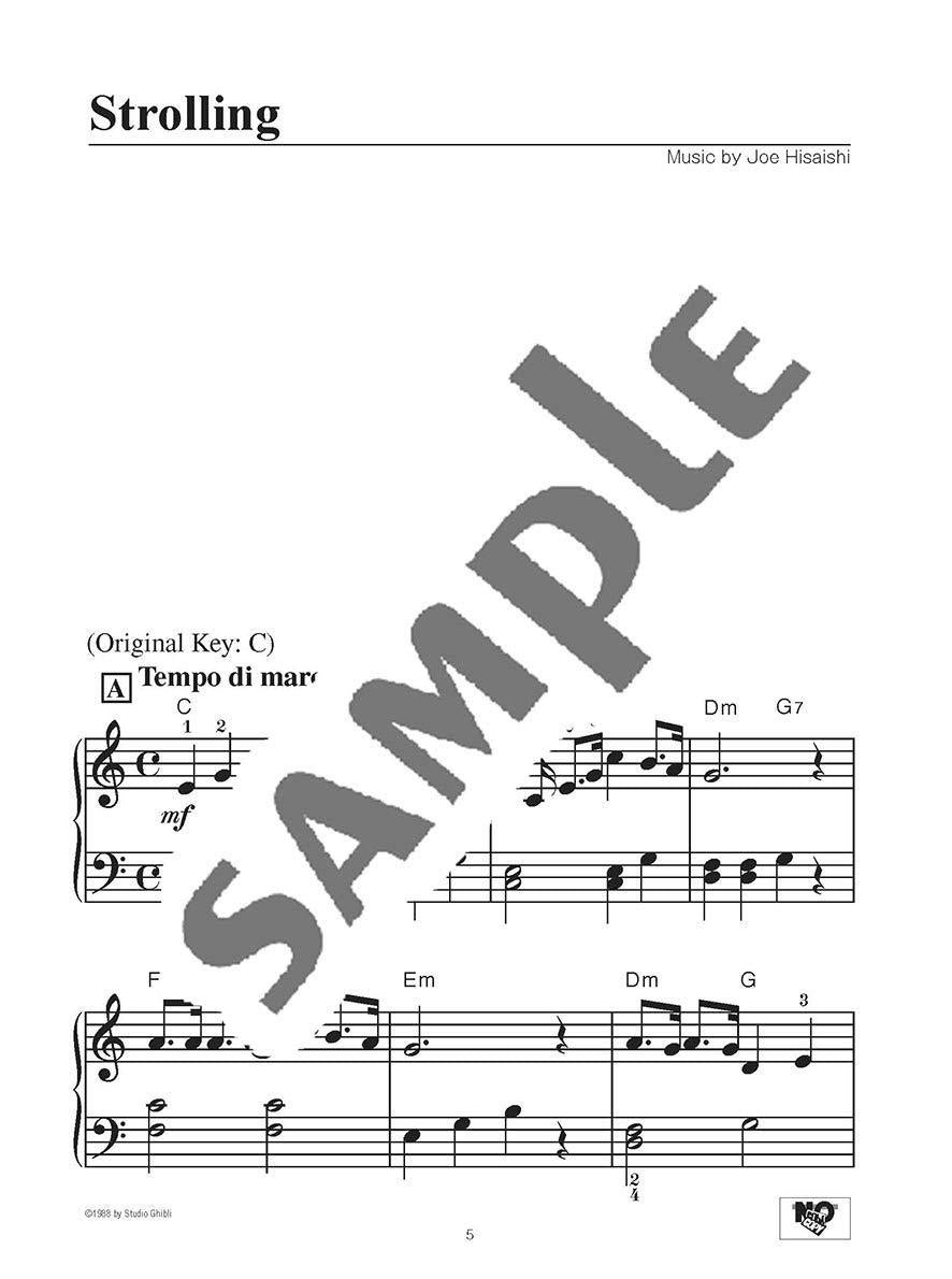 My Neighbor Totoro(Studio Ghibli) Piano Solo(Beginner) Sheet Music Book/English Version