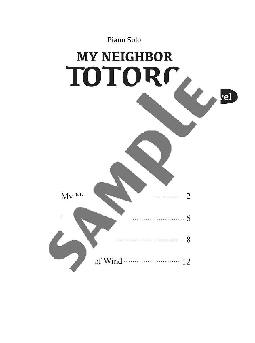 Mein Nachbar Totoro (Studio Ghibli) Klaviersolo (leicht) Notenbuch/englische Version