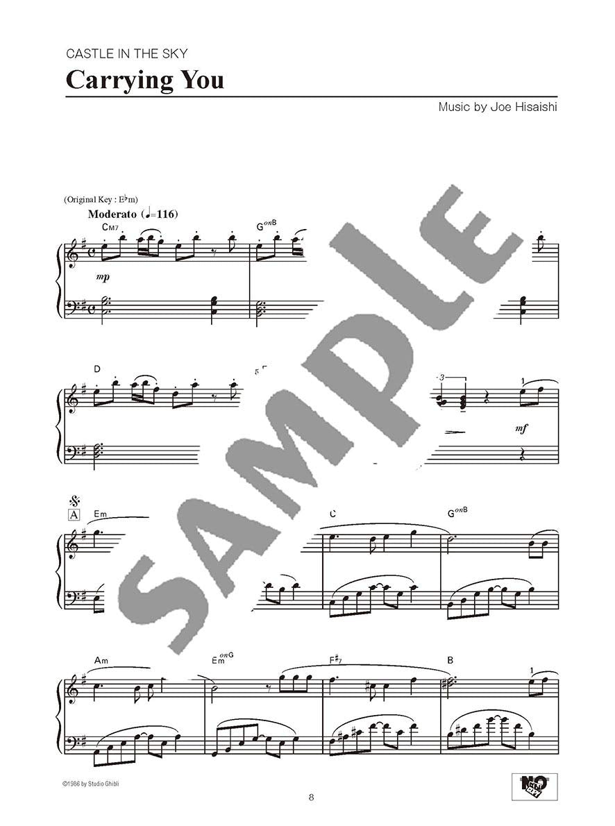 Studio Ghibli Song Piano Solo Selections (Mittelstufe)/Englische Version