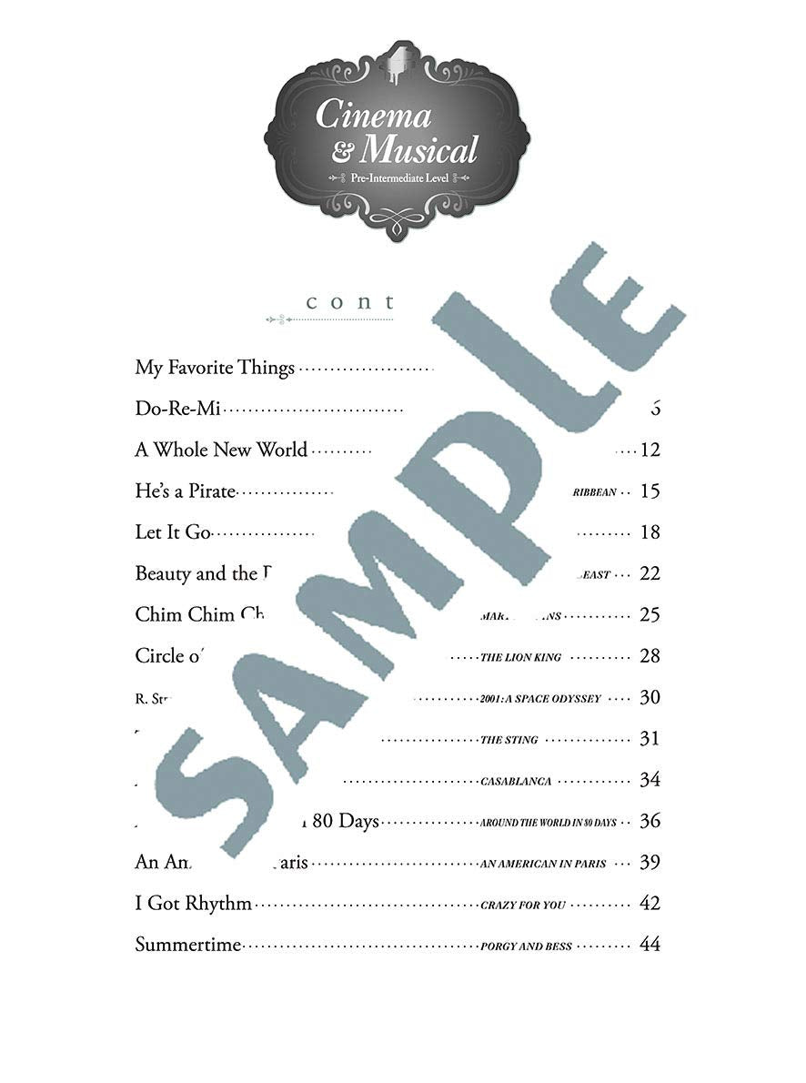 Cinema & Musical Piano Solo(Pre-Intermediate)/English Version