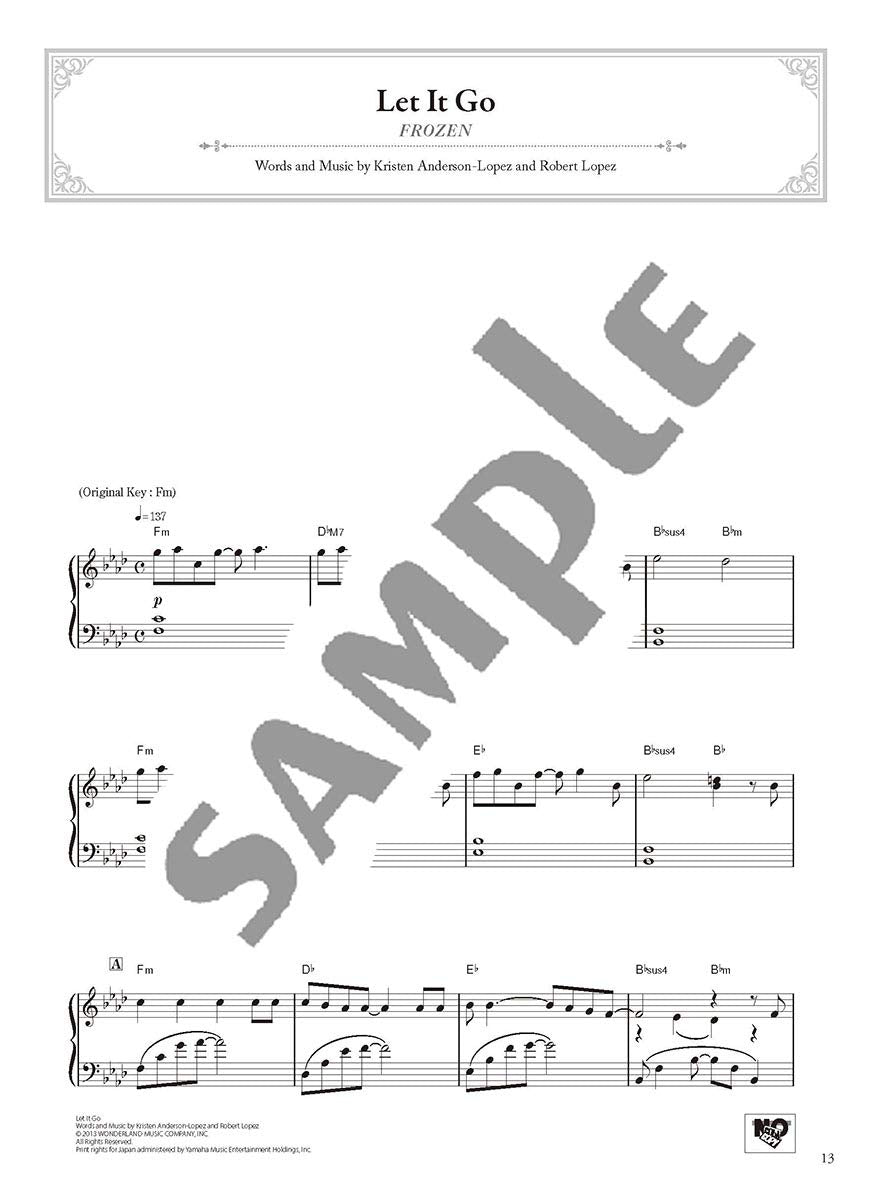 Cinema & Musical Piano Solo(Advanced)/English Version