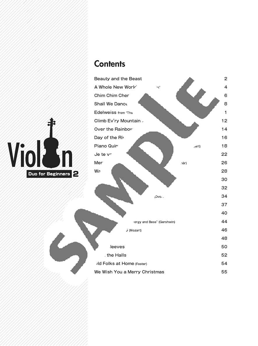 Violin Duo(Beginner) Vol.2/English Version