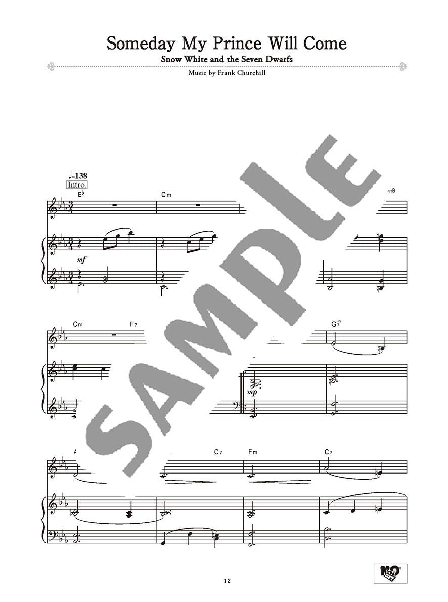 Disney Songs for Violin and Piano(Easy) /English Version