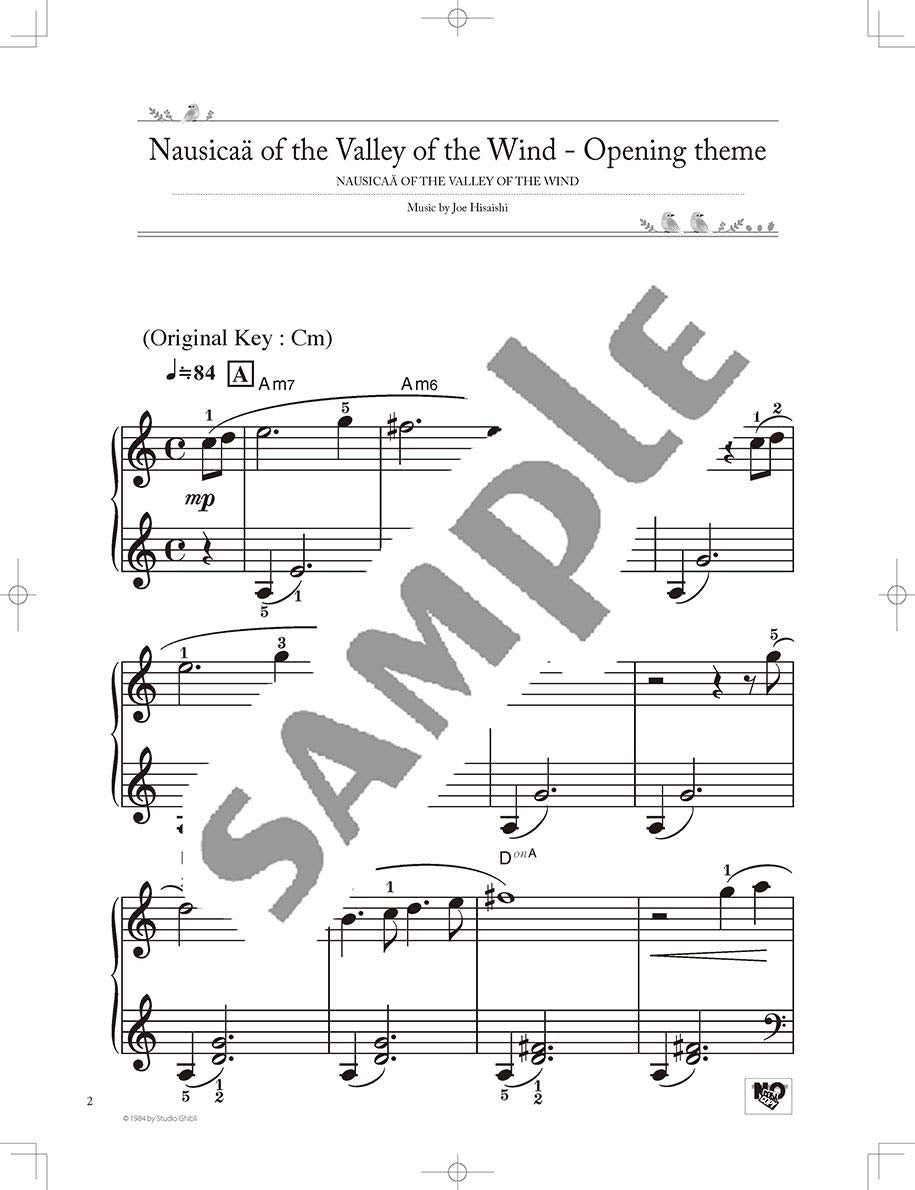 Studio Ghibli Best Hit 10 Piano Solo(Beginner) Sheet Music Book/English Version