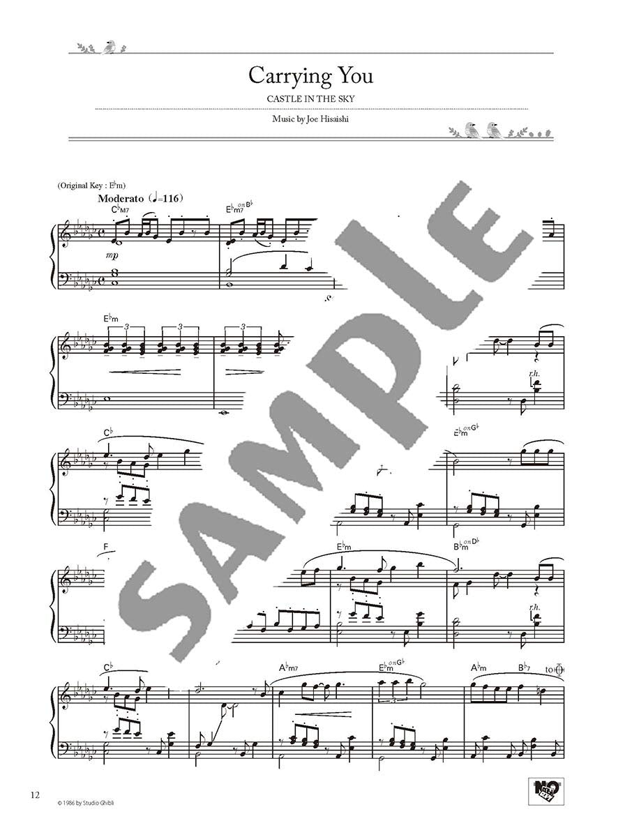 Studio Ghibli Best Hit 10 Piano Solo(Advanced) /English Version