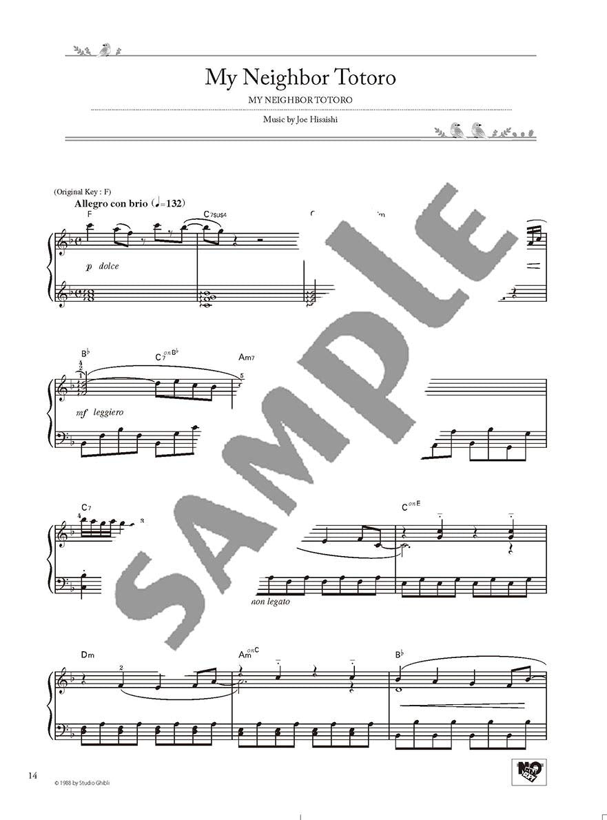Studio Ghibli Best Hit 10 Piano Solo(Advanced) /English Version