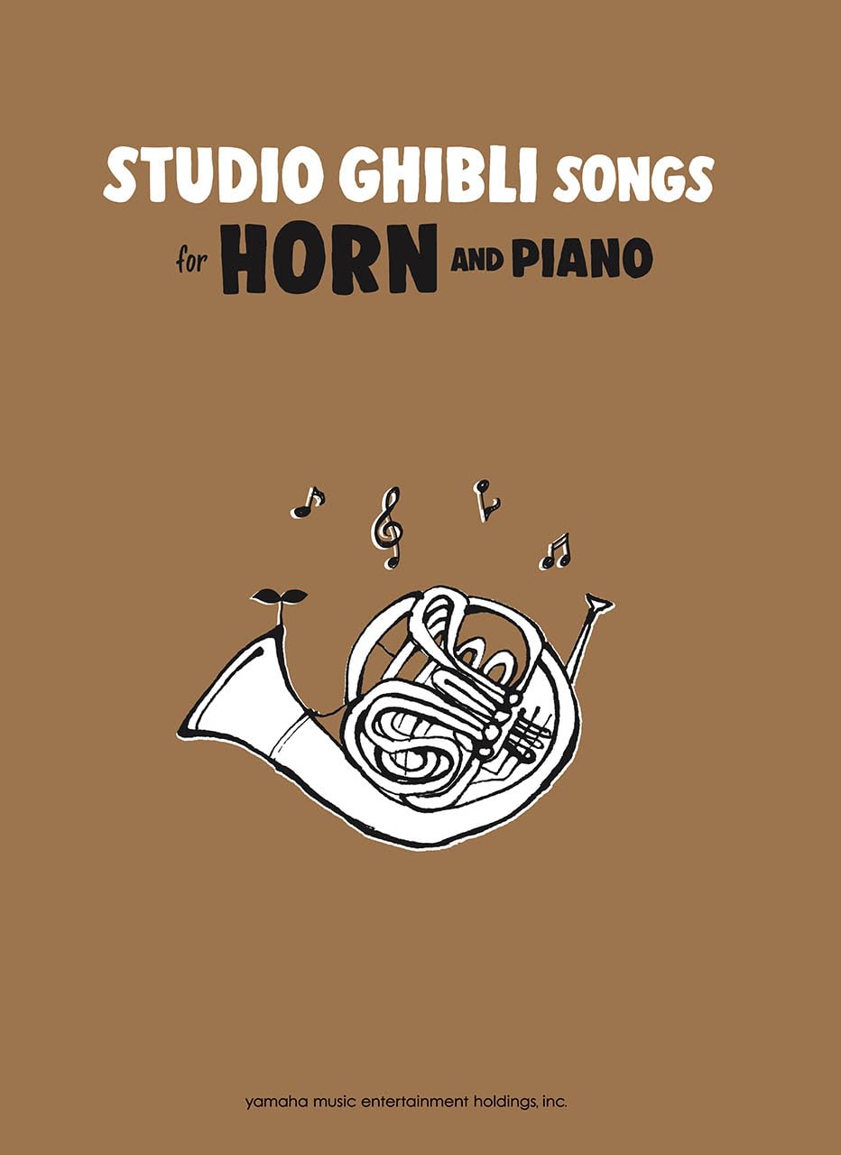 Studio Ghibli Songs für Horn und Klavier (Mittelstufe) Notenbuch / englische Version