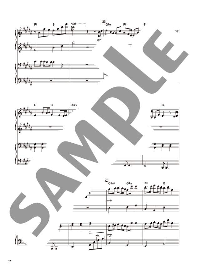 Verschiedene Arrangements zu einem Thema – Lemon von Kenshi Yonezu/Klavier Solo/Klavier und Gesang/Klavier Duett Notenbuch