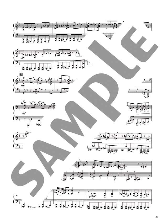 Hiromi Uehara "Spectrum" Piano Solo(Advanced) Sheet Music Book