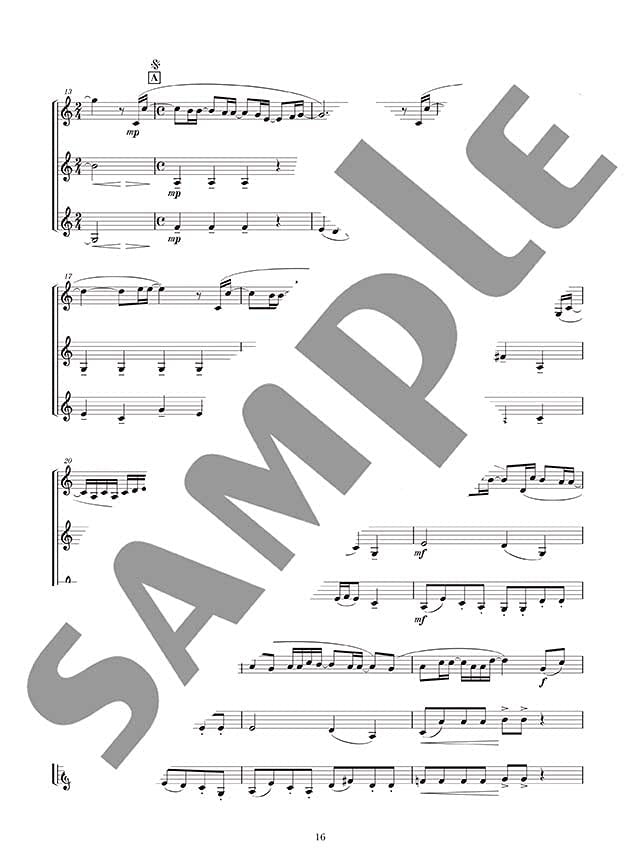 Standard Collection Horn Duo/Trio Ensemble(Pre-Intermediate) Sheet Music Book