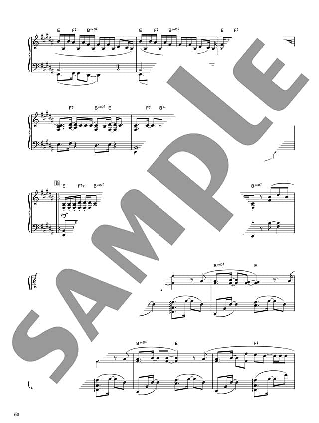 Yamaha Love Piano: Popular Songs 2 für ein Straßenklavierspiel/Klaviersolo/Klavierduett (Obere Mittelstufe) Notenbuch