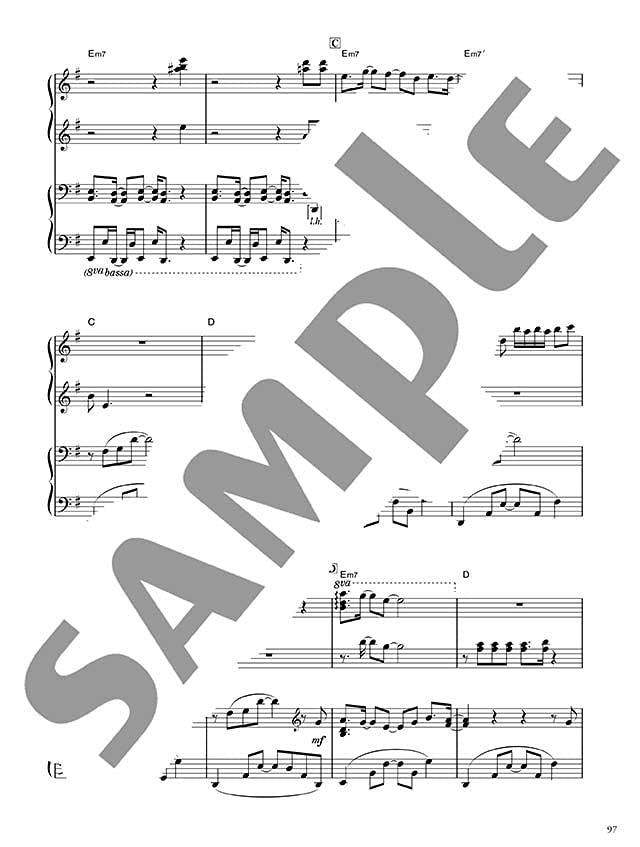 Yamaha Love Piano: Popular Songs 2 für ein Straßenklavierspiel/Klaviersolo/Klavierduett (Obere Mittelstufe) Notenbuch
