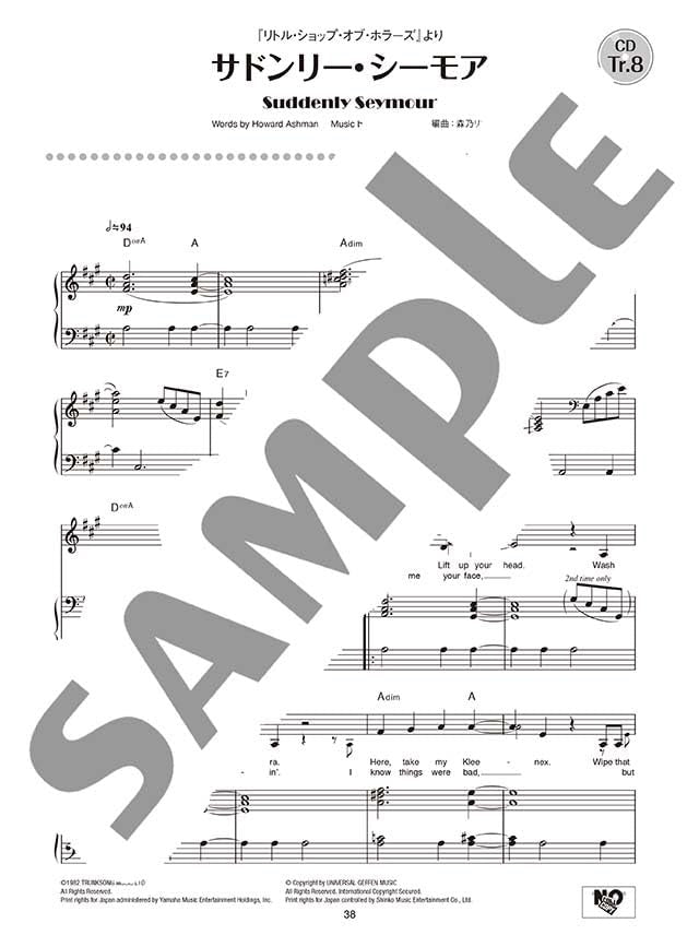 Musicals Klavier und Gesang ~Blinded By A Thousand Candles~ (Mittel) mit CD (Klavierbegleitung) Notenbuch