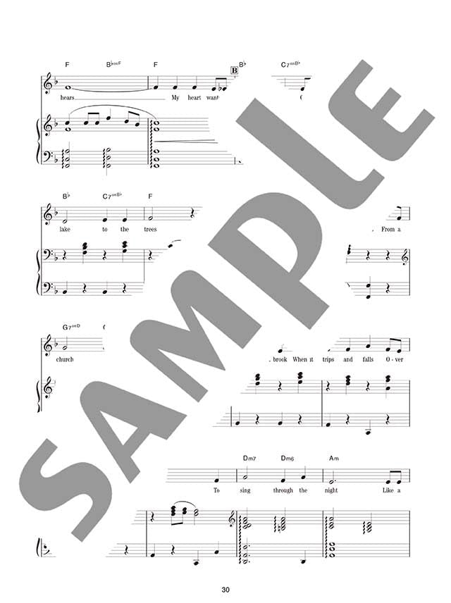 Musicals Klavier und Gesang ~Irgendwo Wird Immer Getanzt~(Mittel) mit CD(Klavierbegleitung) Notenbuch