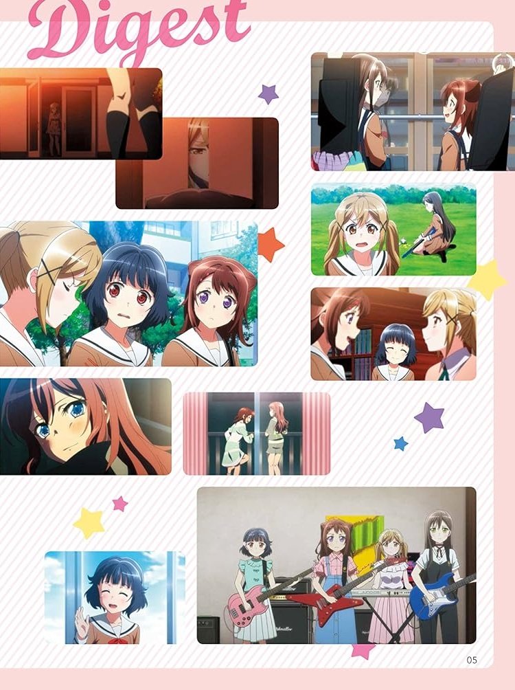 BanG Dreams!(Anime) Offizielle Klavierpartitur Klaviersolo (Vorstufe Mittelstufe) Noten mit CD