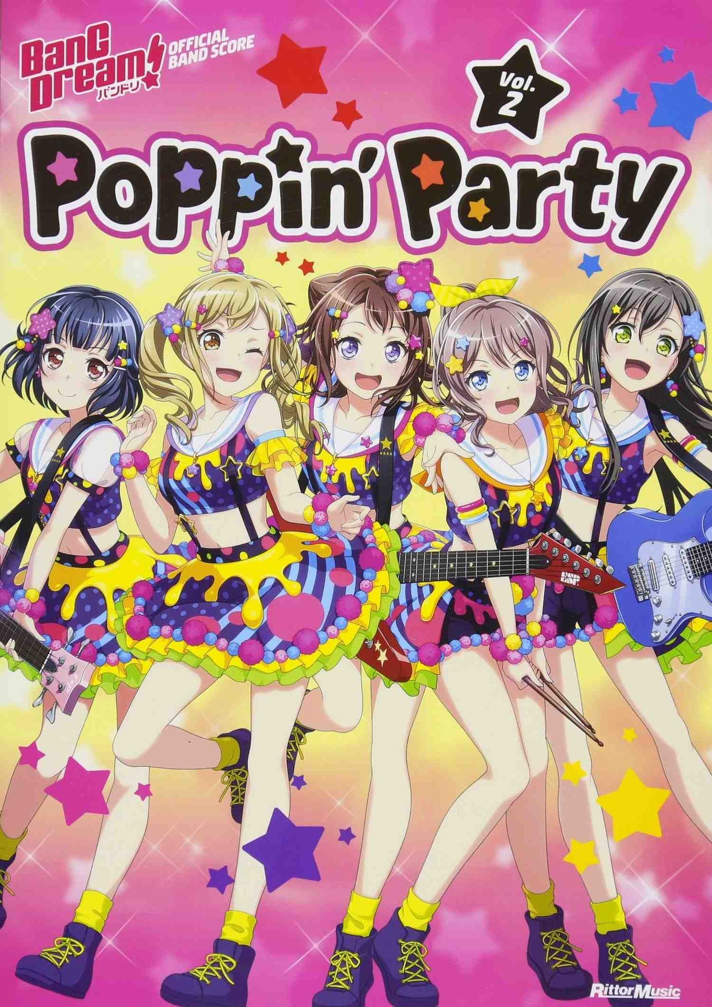 BanG Dream!(Anime) Official Band Score Poppin'Party Vol.2 Sheet Music Book