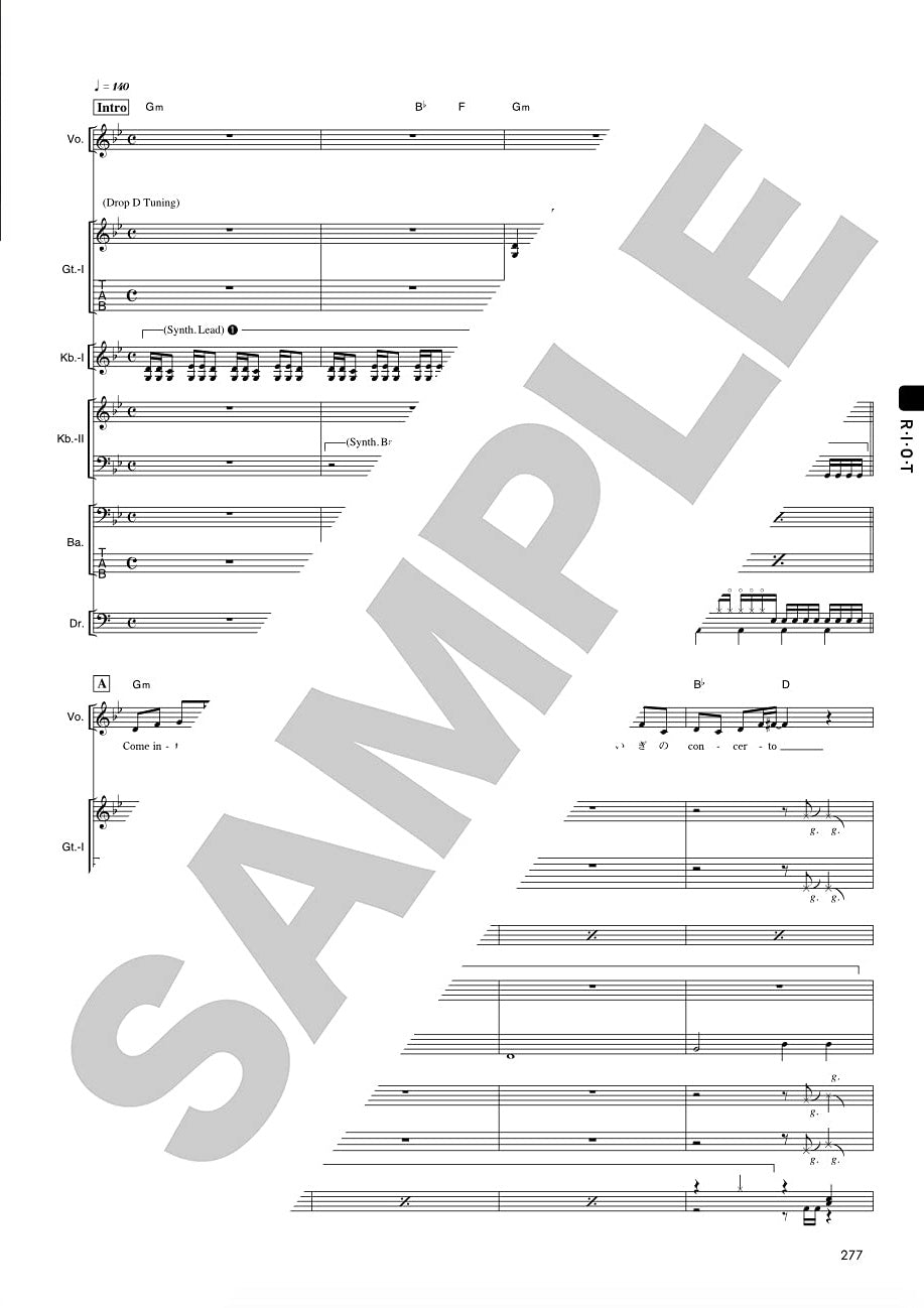 BanG Dreams!(Anime) Offizielle Bandpartitur RAISE A SUILEN Notenbuch