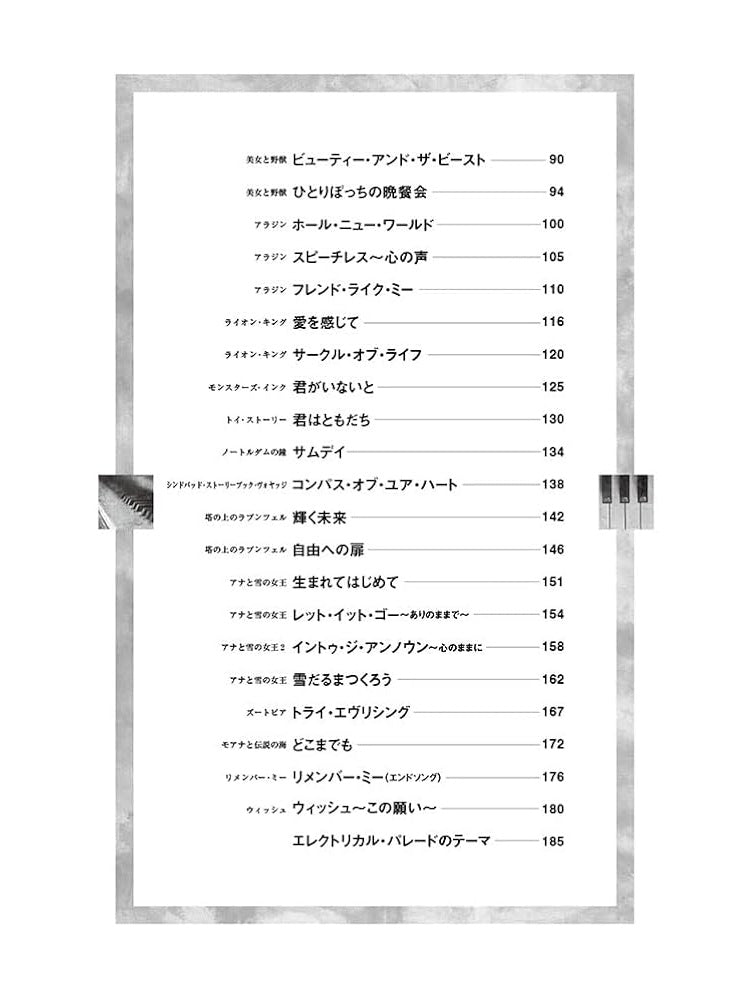 High Grade Piano Solo: Disney Pianist Selection(Upper-Intermediate) Sheet Music Book