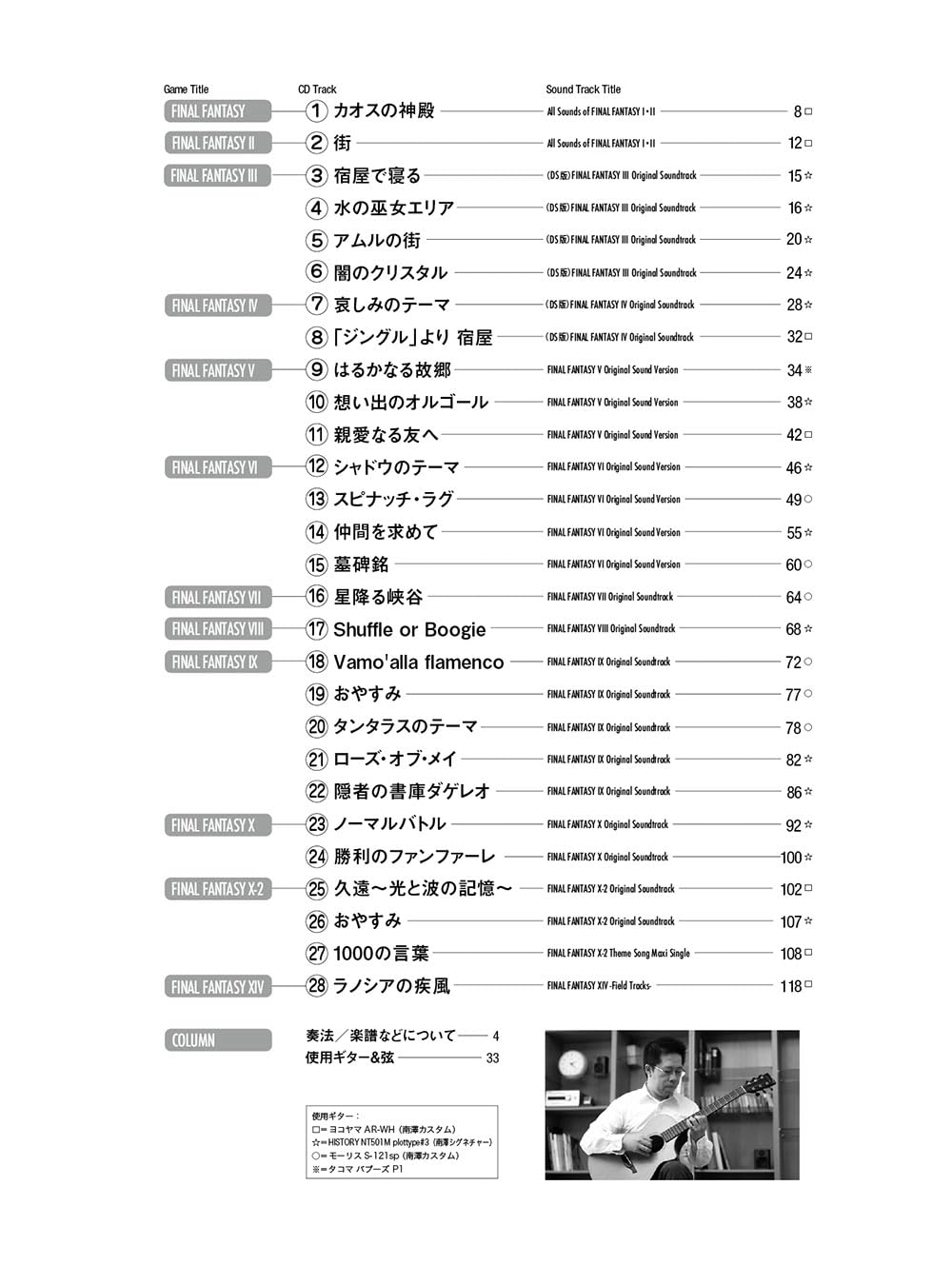 Final Fantasy: Guitar Solo Vol. 2 (TAB Score) with CD(Demo Performance)(Advanced) Sheet Music Book