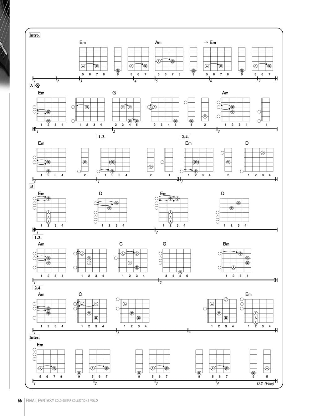 Final Fantasy: Guitar Solo Vol. 2 (TAB Score) with CD(Demo Performance)(Advanced) Sheet Music Book