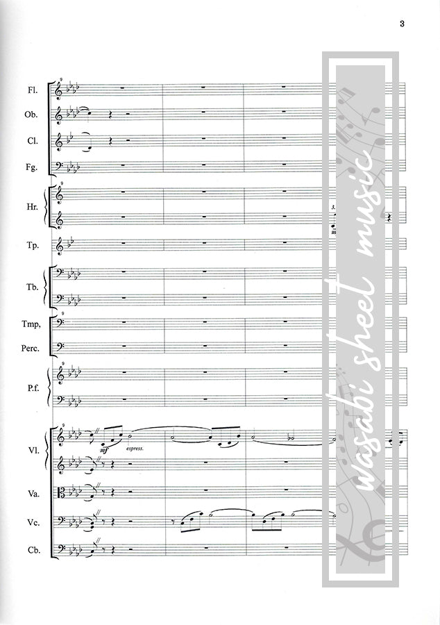 Die Legende von Ashitaka aus Prinzessin Mononoke – Vollständige Orchesterpartitur mit Stimmen