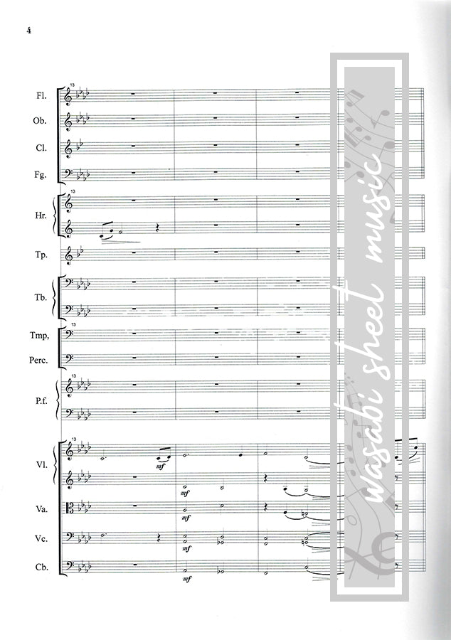 Die Legende von Ashitaka aus Prinzessin Mononoke – Vollständige Orchesterpartitur mit Stimmen