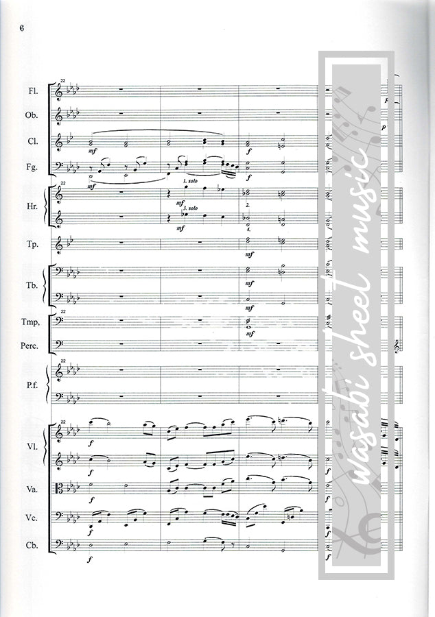 Die Legende von Ashitaka aus Prinzessin Mononoke – Vollständige Orchesterpartitur mit Stimmen