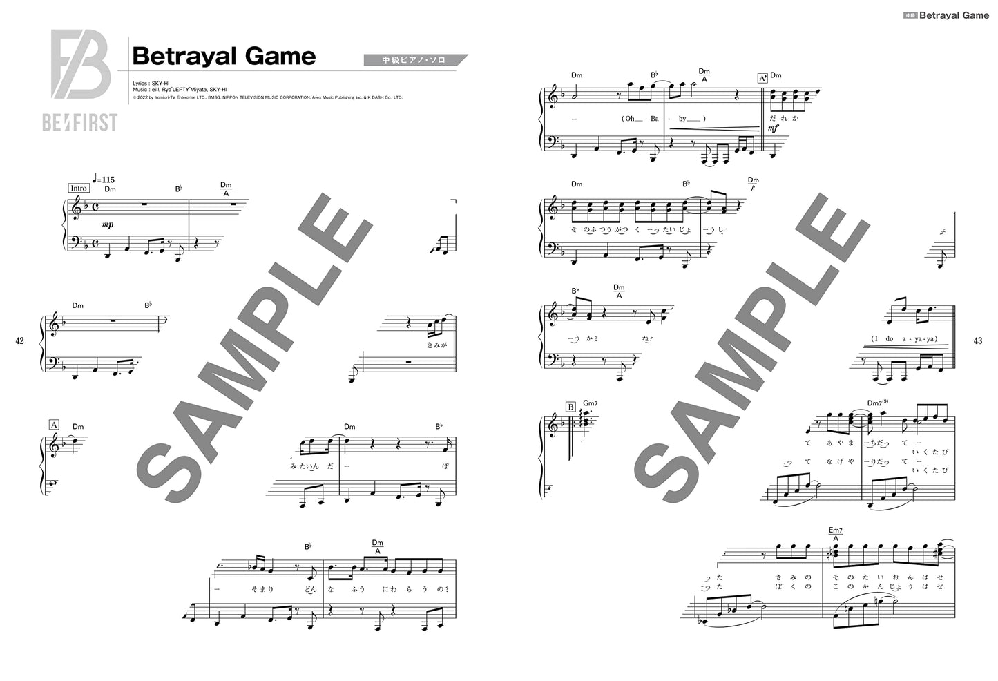 BE: FIRST "Bye-Good-Bye" Piano Solo(Pre-Intermediate) Sheet Music Book