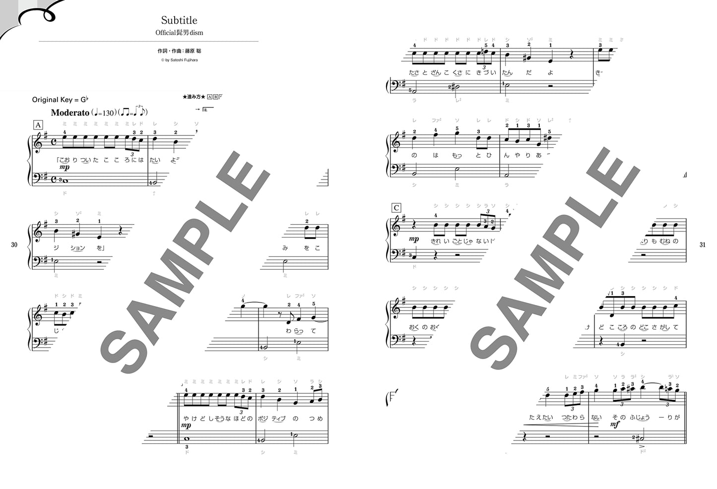 The collection of Cool Songs for Piano Solo(Easy) Sheet Music Book