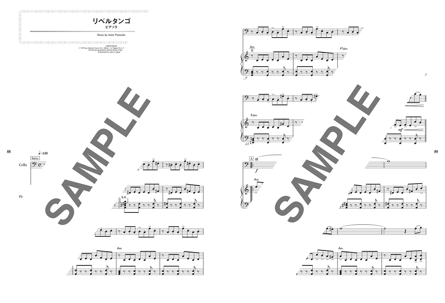 J-POP Selection Cello and Piano(Upper-Intermediate) Sheet Music Book