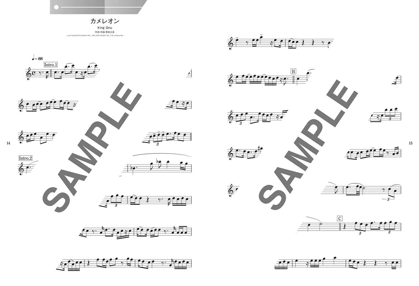J-POP-Songs für Tenor-Saxophon-Solo-Notenbuch