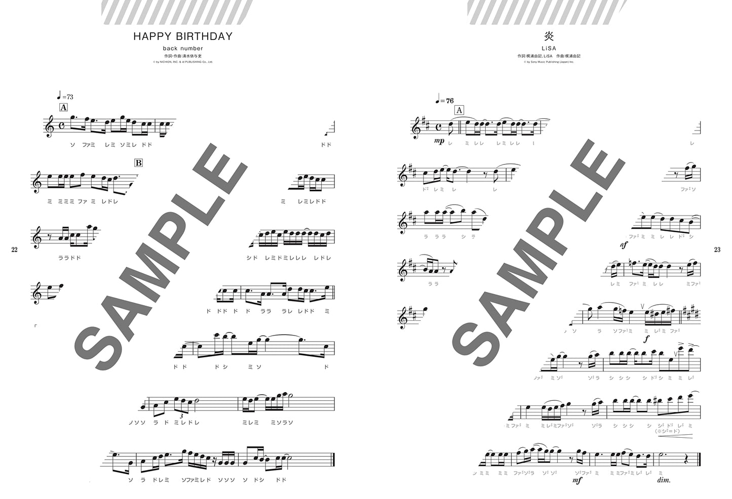 J-POP Popular Songs Book for Alto Saxophone Solo(Easy) Sheet Music Book